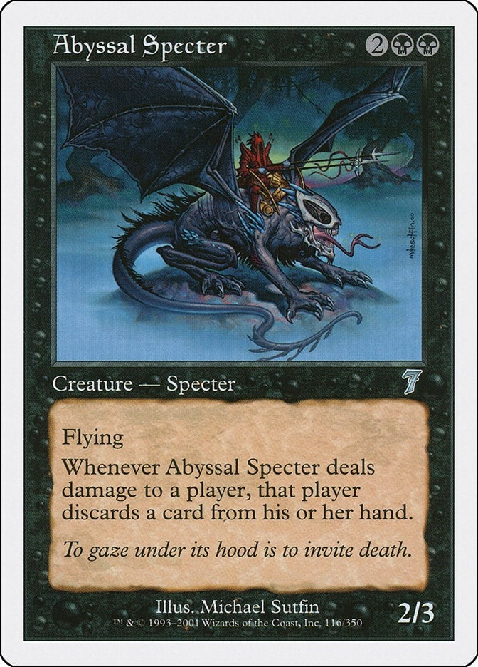 Image for Abyssal Specter (116) (7th Edition) - Magic: The Gathering