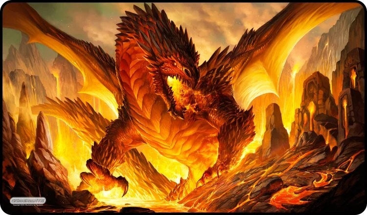 Image for GamerMats Playmat - Fire Bringer (Premium Black Stitched) - Playmats
