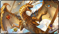 Image for GamerMats Playmat - Elder Artifact Dragon (Premium White Stitched) - Playmats
