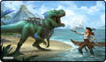 Image for GamerMats Playmat - Dinosaur vs Pirate (Premium Black Stitched) - Playmats