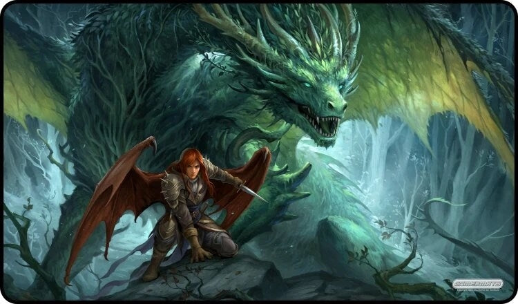Image for GamerMats Playmat - Denizen of the Forest (Premium White Stitched) - Playmats