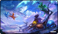 Image for GamerMats Playmat - Baby Dragons Circle of Life (Premium White Stitched) - Playmats
