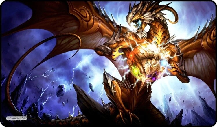 Image for GamerMats Playmat - Artifact Dragon (Premium Black Stitched) - Playmats
