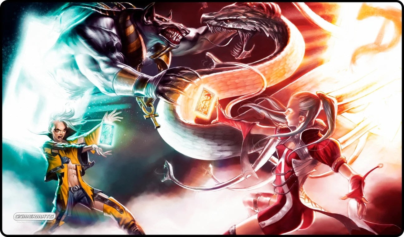 Image for GamerMats Playmat - Duel (Premium Black Stitched) - Playmats