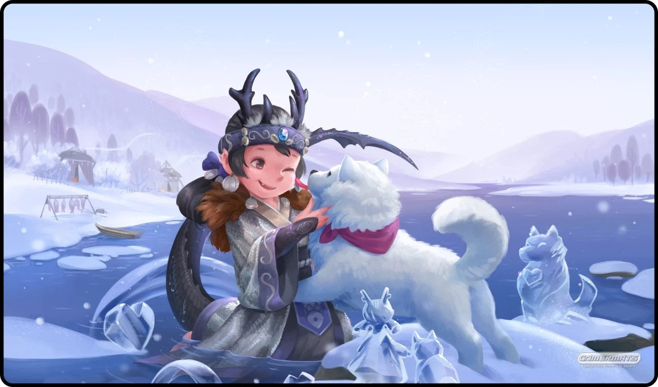 Image for GamerMats Playmat - Snow Day (Premium White Stitched) - Playmats