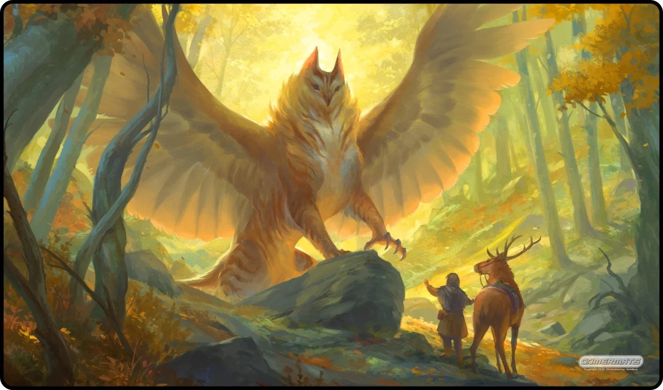 Image for GamerMats Playmat - Golden Forest (Premium White Stitched) - Playmats