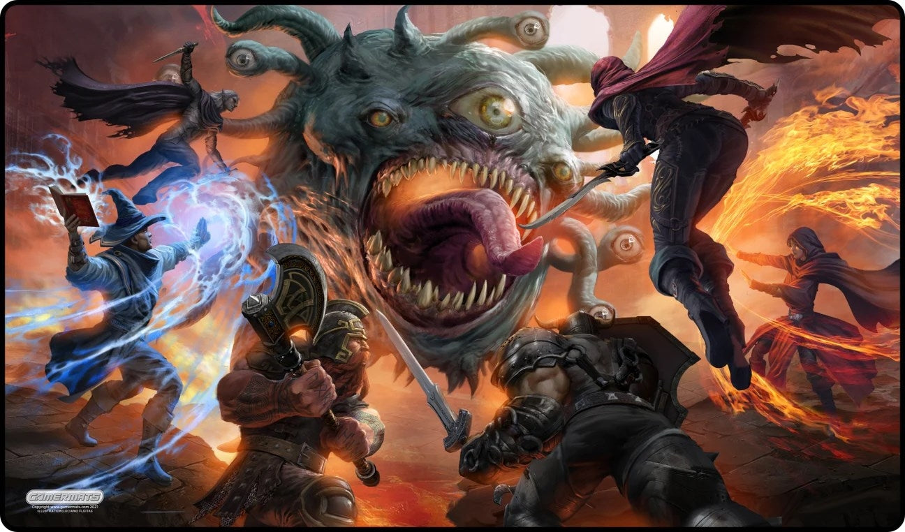 Image for GamerMats Playmat - Behold (Premium Black Stitched) - Playmats