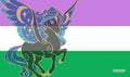 Image for GamerMats Playmat - Genderqueer Unicorn Flag - Playmats