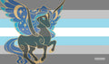 Image for GamerMats Playmat - Demiboy Unicorn Flag - Playmats