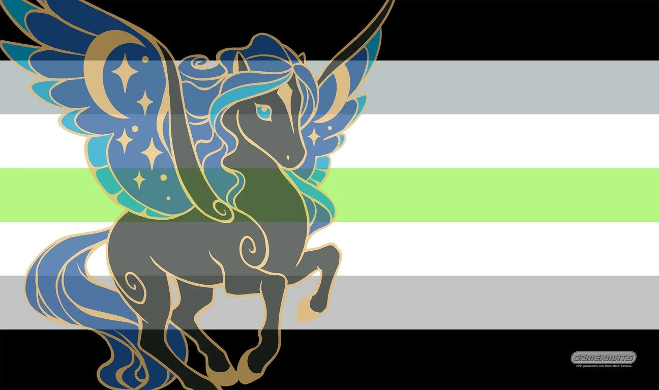 Image for GamerMats Playmat - Agender Unicorn Flag - Playmats