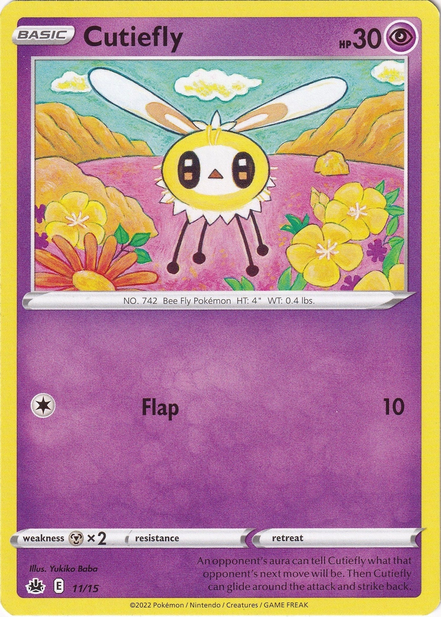 Image for Cutiefly (011/015) (MCD22) - Pokemon