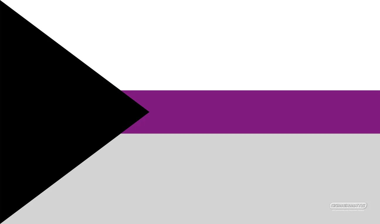 Image for GamerMats Playmat - Demisexual Pride Flag (Premium White Stitched) - Playmats