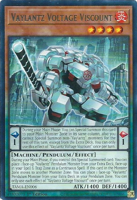 Image for Vaylantz Voltage Viscount (TAMA-EN006) (TAMA) - YuGiOh