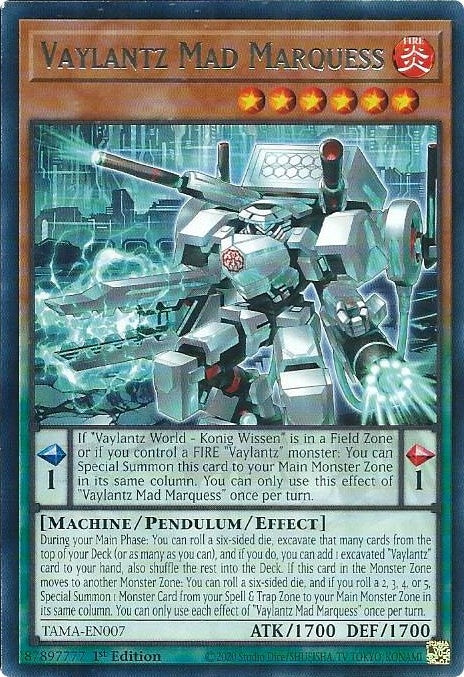 Image for Vaylantz Mad Marquess (TAMA-EN007) (TAMA) - YuGiOh