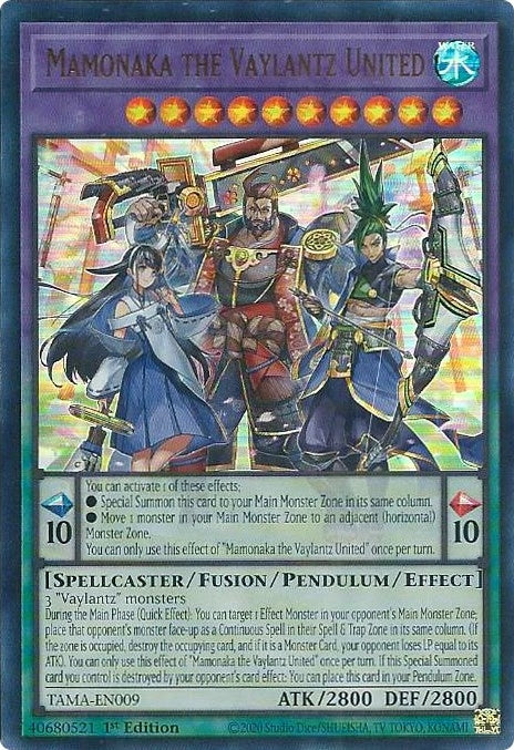 Image for Mamonaka the Vaylantz United (TAMA-EN009) (TAMA) - YuGiOh