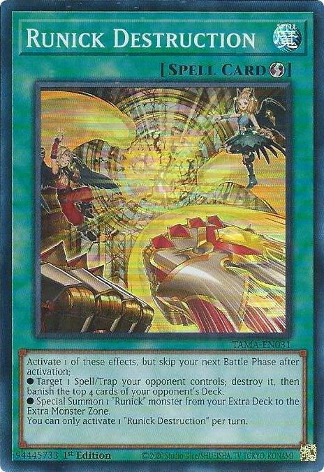 Image for Runick Destruction (TAMA-EN031) (TAMA) - YuGiOh