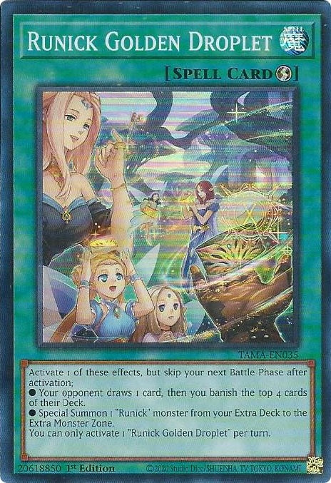 Image for Runick Golden Droplet (TAMA-EN035) (TAMA) - YuGiOh