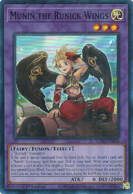 Image for Munin the Runick Wings (TAMA-EN038) (TAMA) - YuGiOh