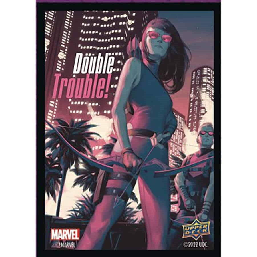 Image for Upper Deck Marvel Card Sleeves - Standard Matte - Hawkeye and Kate Bishop (65-Pack) - Card Sleeves