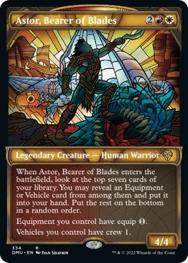 Image for Astor, Bearer of Blades (Textured Foil) (334) (Dominaria United) - Magic: The Gathering