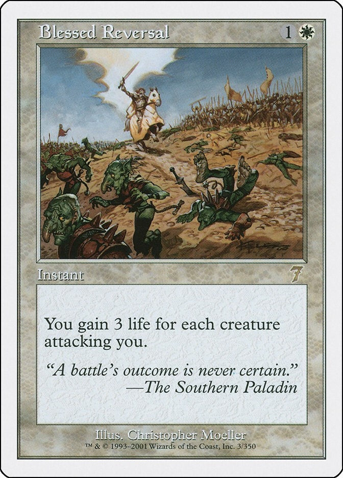 Image for Blessed Reversal (3) (7th Edition) - Magic: The Gathering
