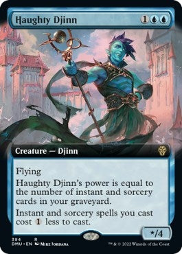 Image for Haughty Djinn (Extended Art) (394) (Dominaria United) - Magic: The Gathering