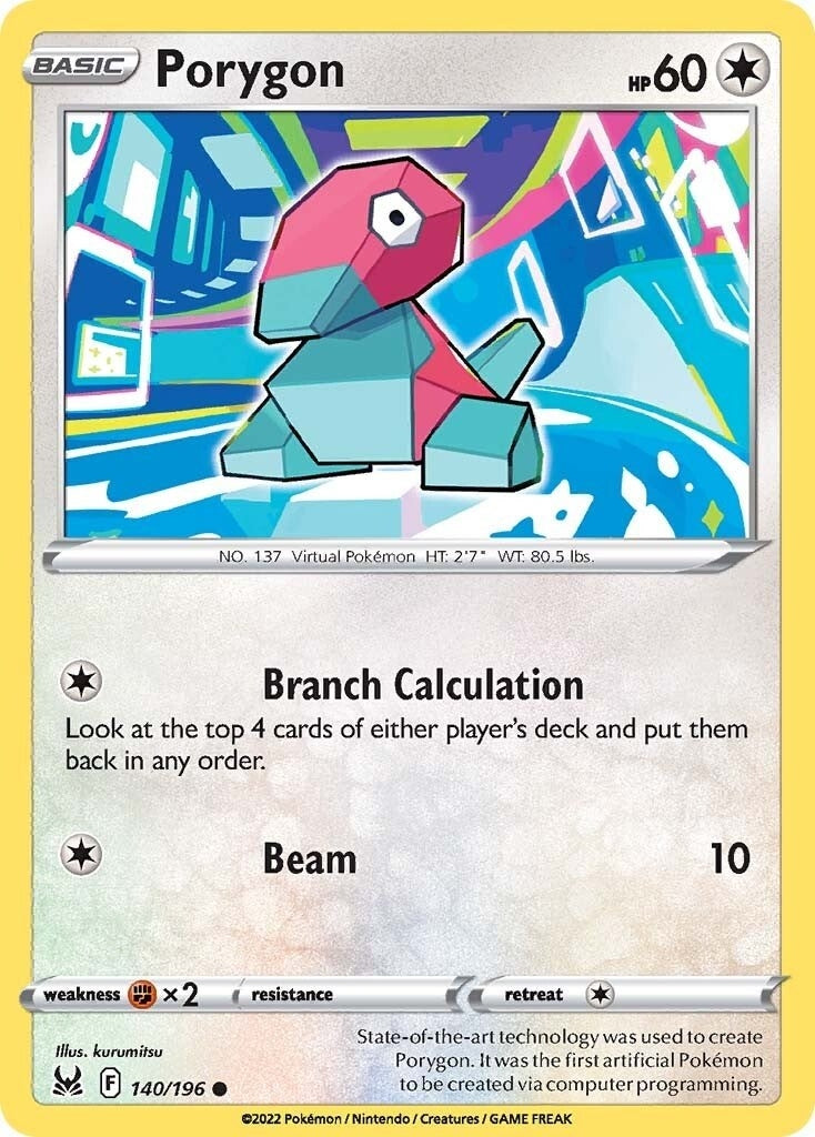 Image for Porygon (140/196) (SWSH11) - Pokemon