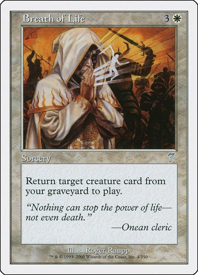 Image for Breath of Life (4) (7th Edition) - Magic: The Gathering