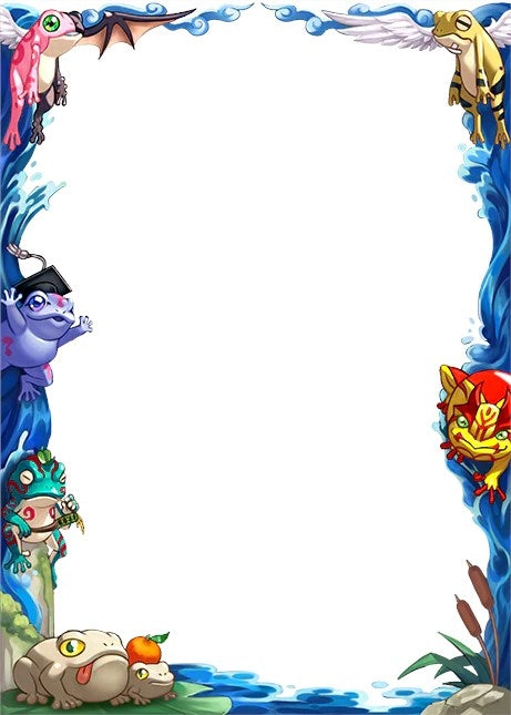 Image for Small Frog Border Oversleeves (70-Pack) - Card Sleeves