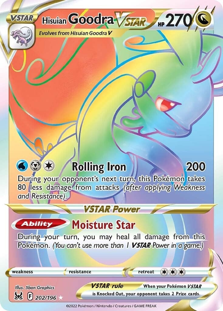 Image for Hisuian Goodra VSTAR (Secret) (202/196) (SWSH11) - Pokemon