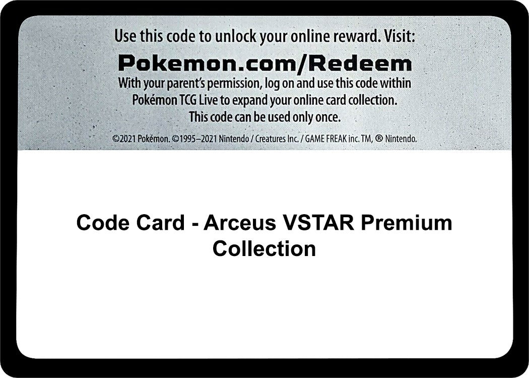 Image for Code Card - Arceus VSTAR Premium Collection (SWSH11) - Pokemon