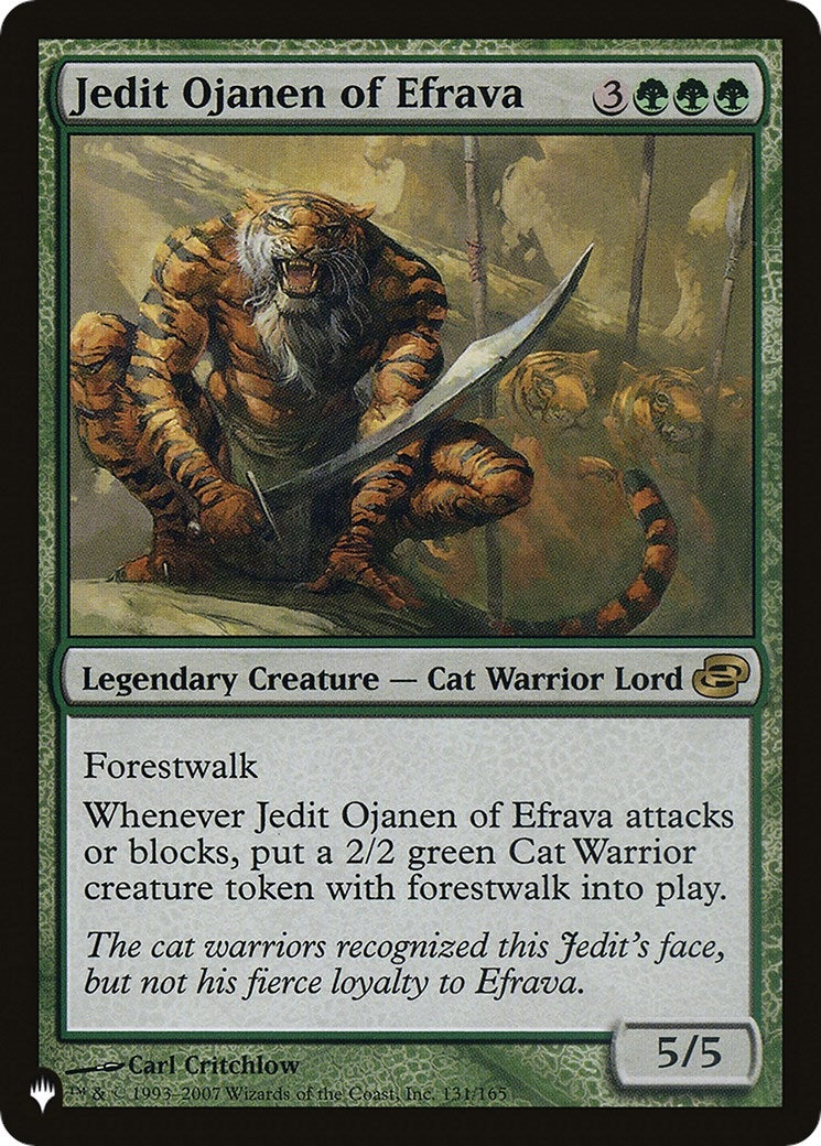 Image for Jedit Ojanen of Efrava (131/165) (The List Reprints) - Magic: The Gathering