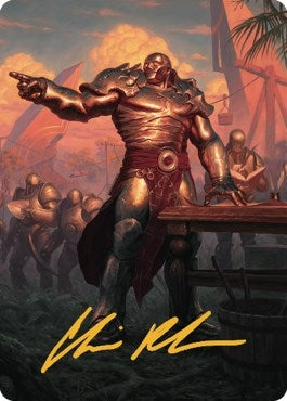 Image for Karn, Living Legacy Art Card (1/81) (Gold-Stamped Signature) (1) (Dominaria United) - Magic: The Gathering