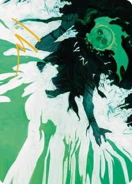 Image for Bone Splinters Art Card (Gold-Stamped Signature) (22) (Dominaria United) - Magic: The Gathering