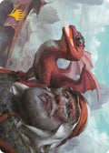 Image for Dragon Whelp Art Card (Gold-Stamped Signature) (29) (Dominaria United) - Magic: The Gathering