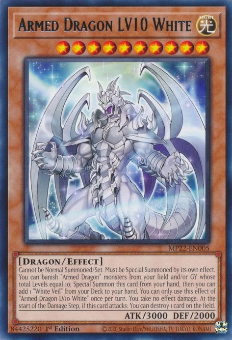 Image for Armed Dragon LV10 White (MP22-EN005) (MP22) - YuGiOh