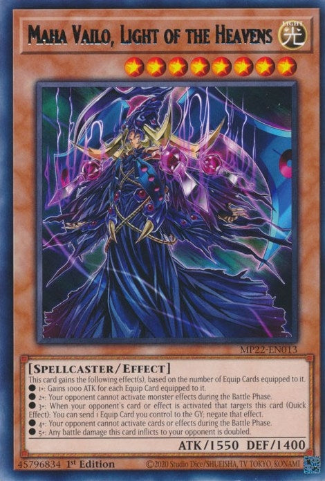 Image for Maha Vailo, Light of the Heavens (MP22-EN013) (MP22) - YuGiOh