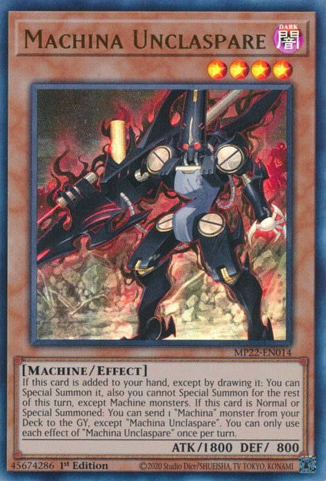 Image for Machina Unclaspare (MP22-EN014) (MP22) - YuGiOh
