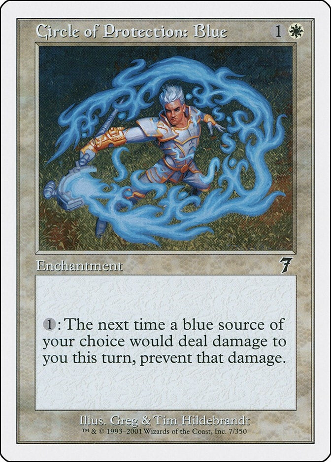 Image for Circle of Protection: Blue (7) (7th Edition) - Magic: The Gathering