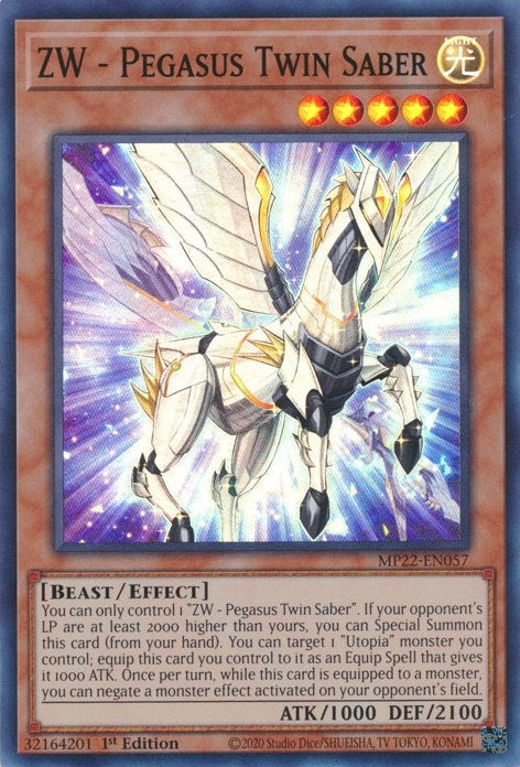 Image for ZW - Pegasus Twin Saber (MP22-EN057) (MP22) - YuGiOh