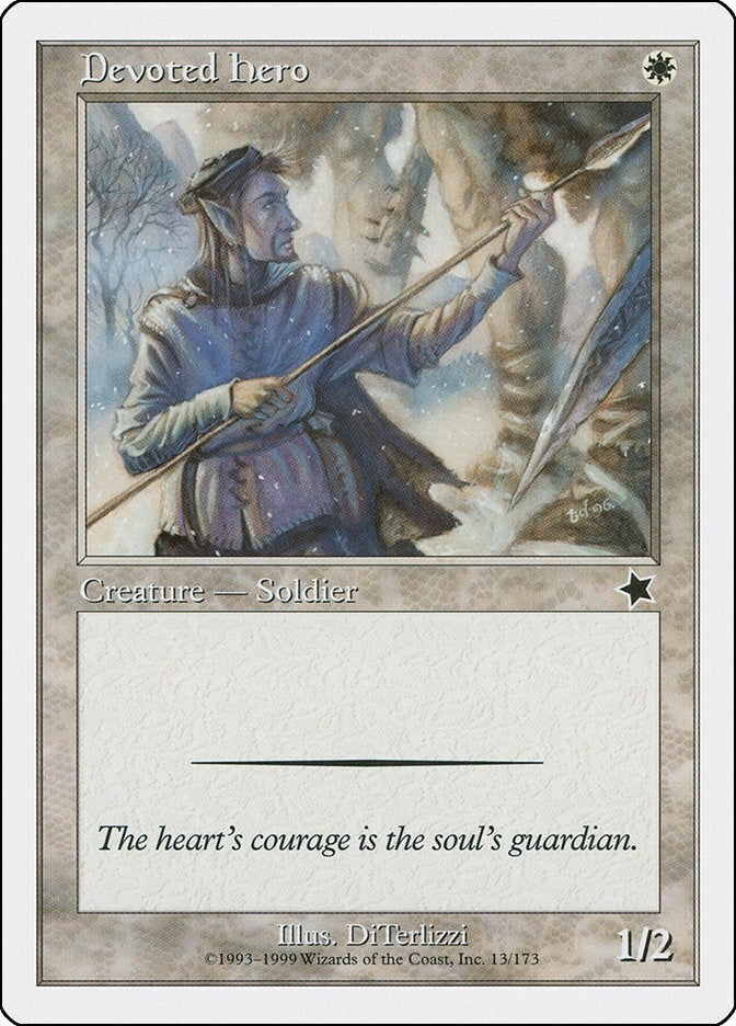 Image for Devoted Hero (13) (Starter 1999) - Magic: The Gathering