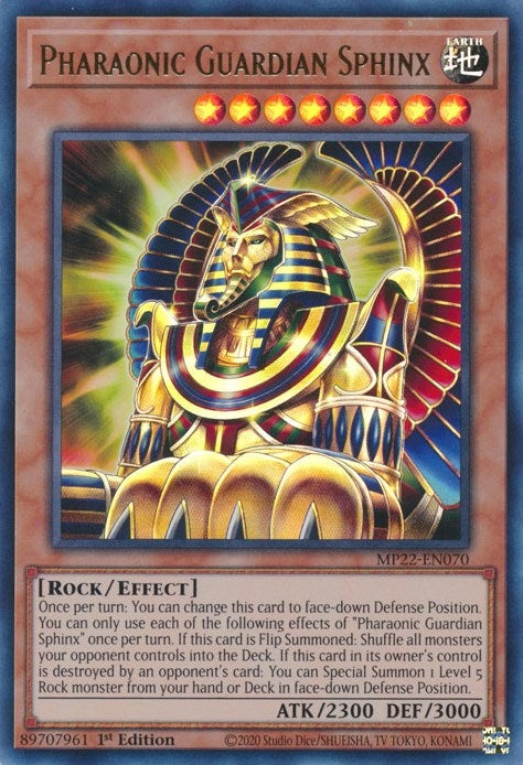 Image for Pharaonic Guardian Sphinx (MP22-EN070) (MP22) - YuGiOh