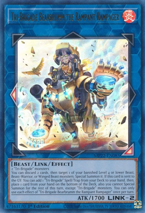 Image for Tri-Brigade Bearbrumm the Rampant Rampager (MP22-EN085) (MP22) - YuGiOh