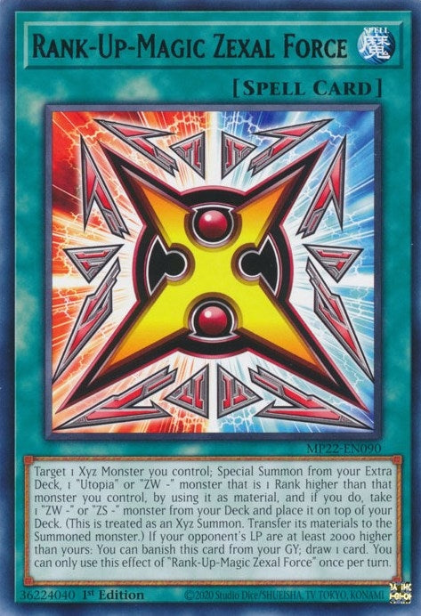 Image for Rank-Up-Magic Zexal Force (MP22-EN090) (MP22) - YuGiOh