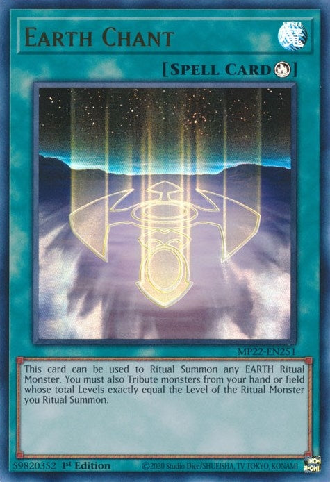 Image for Earth Chant (MP22-EN251) (MP22) - YuGiOh