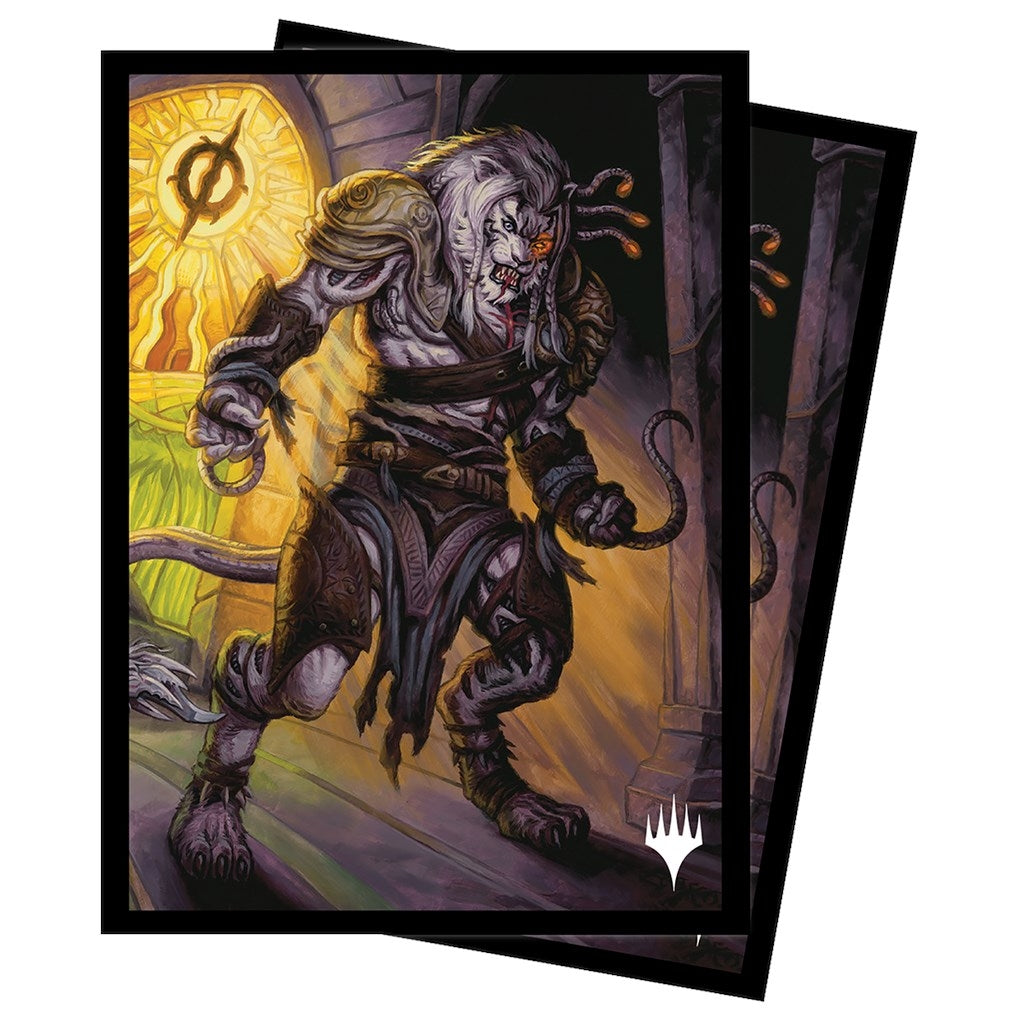 Image for Dominaria United Ajani, Sleeper Agent Standard Deck Protector sleeves for Magic (100-Pack) - Card Sleeves