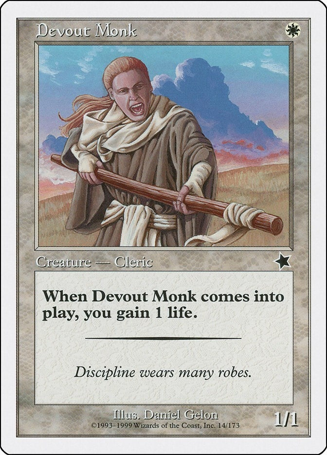 Image for Devout Monk (14) (Starter 1999) - Magic: The Gathering