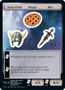 Image for Deep-Fried Plague Myr (14) (Unfinity) - Magic: The Gathering