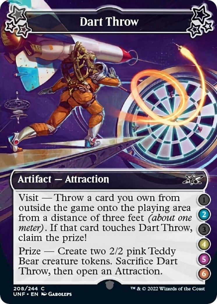 Image for Dart Throw (2-4-5-6) (208) (Unfinity) - Magic: The Gathering