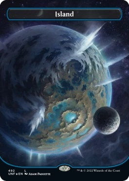 Image for Island (492) (Borderless) (Galaxy Foil) (492) (Unfinity) - Magic: The Gathering